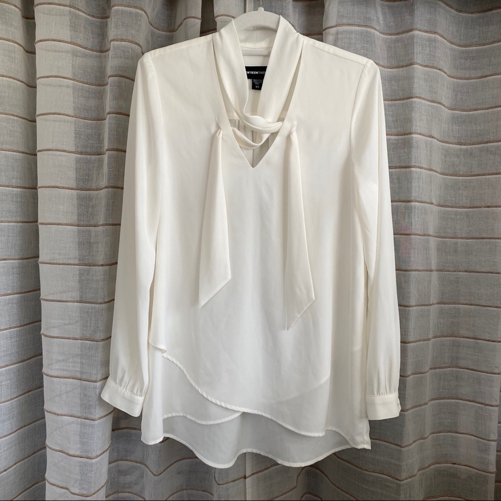 Fifteen Twenty Wrap Neck Tie Top - Picture 8 of 8